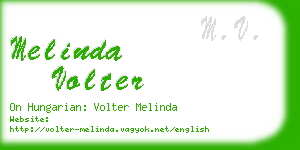 melinda volter business card